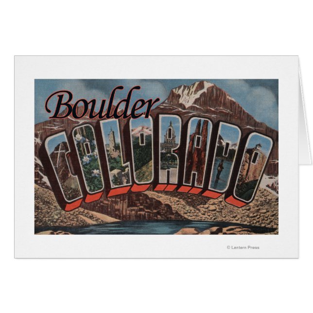 Boulder, Colorado - Escenas de letras grandes (Anverso (Horizontal))