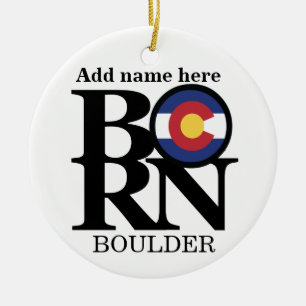 Boulder NACIDO CO = ornamento personalizado