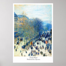 Boulevard des Capucines Claude Monet arte fino