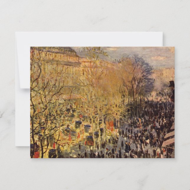Boulevard des Capucines de Claude Monet, Arte Fino (Anverso)