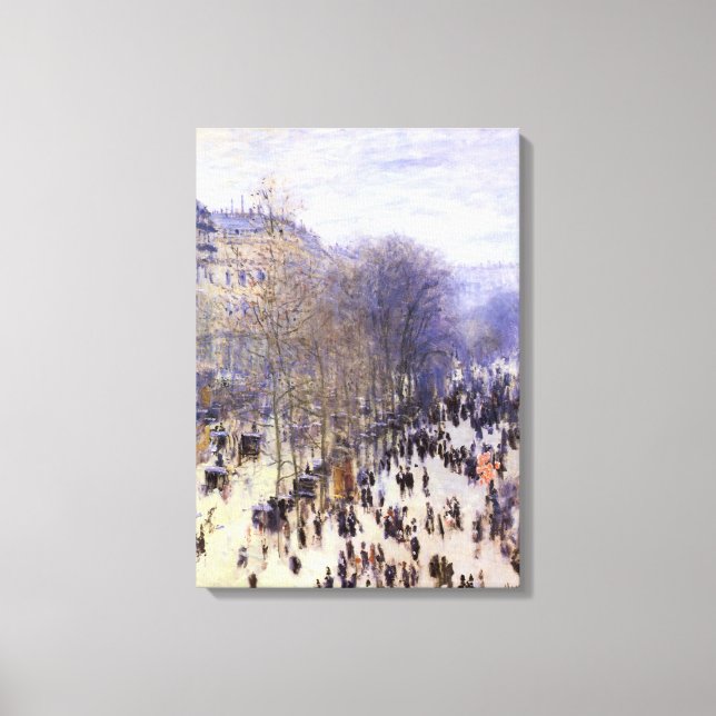 Boulevard des Capucines de Claude Monet, Arte Fino (Anverso)