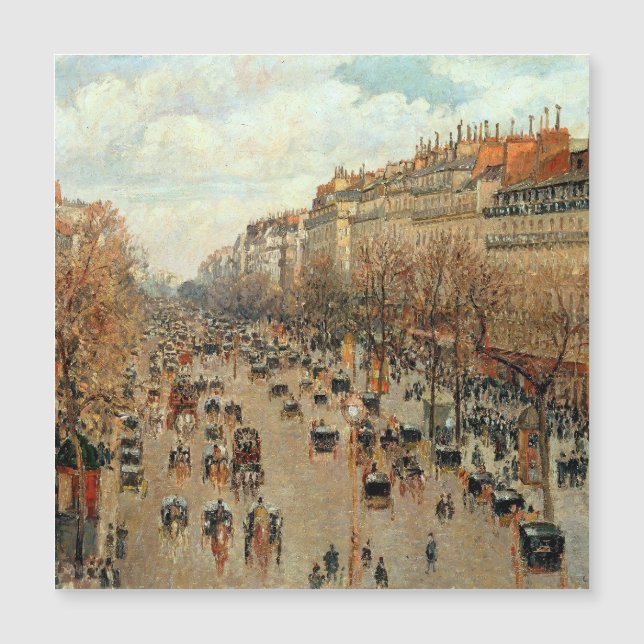 Boulevard Montmartre-Eremitage Camille Pissarro (Anverso)