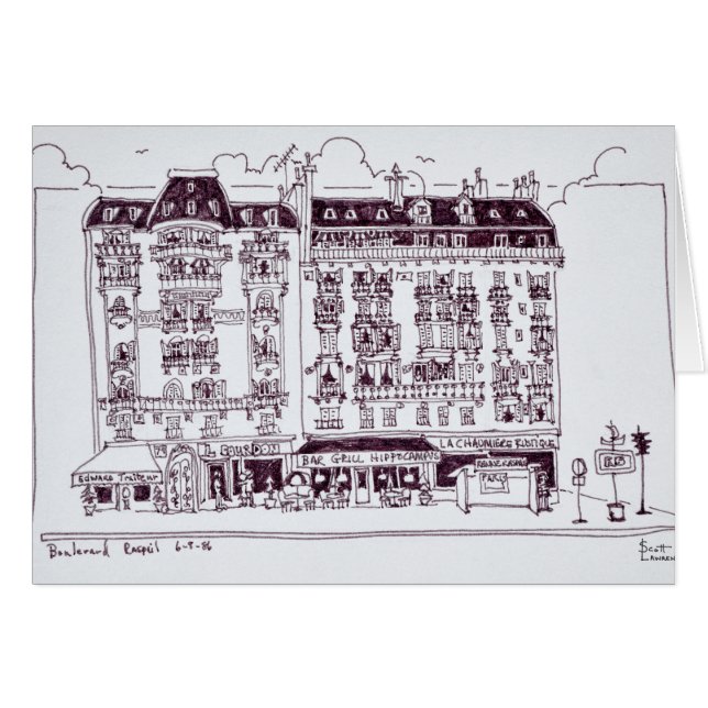 Boulevard Raspail, París, Francia (Anverso (Horizontal))