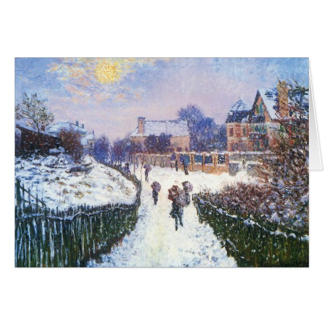 Boulevard Saint Denis Argenteuil por Claude Monet (Anverso (Horizontal))