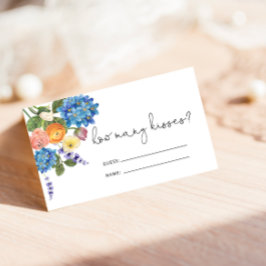 Bouquet acuarela adivina cuántas tarjetas de besos