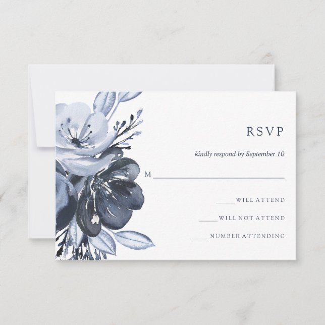 Bouquet azul | Respuesta a Bodas florales de acuar (Anverso)