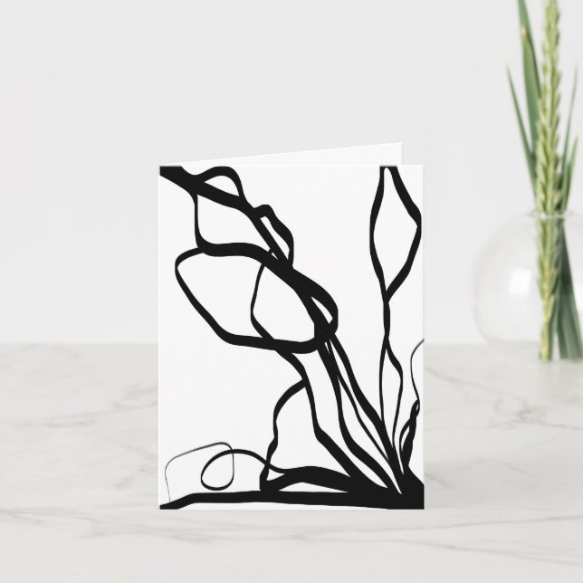 Bouquet Blanc: Resumen blanco y negro (Anverso)