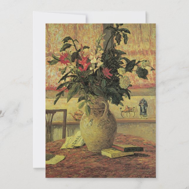 Bouquet de flores en la ventana de Maxine Maufra (Anverso)