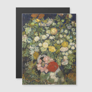 Bouquet de flores en una bolsa Pintura de época