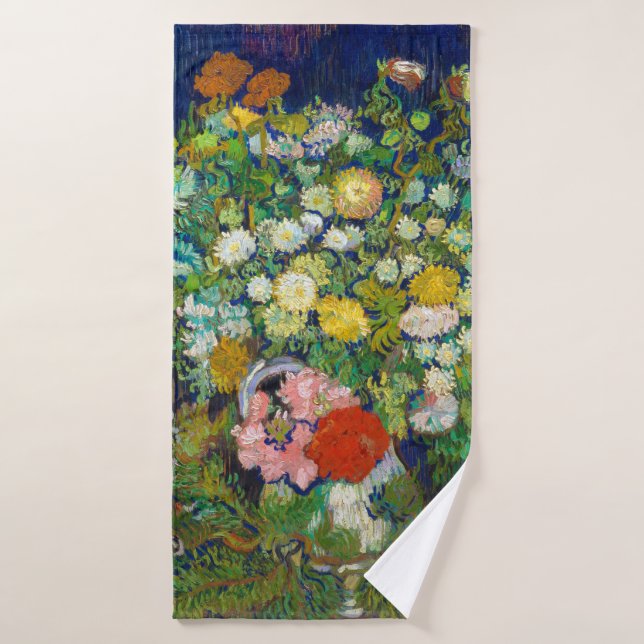 Bouquet de flores en una vara, Van Gogh (Toalla de baño)