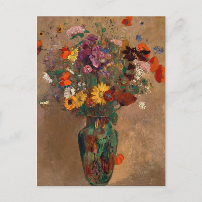 Bouquet de flores silvestres | Postal Redon Odilon (Anverso)
