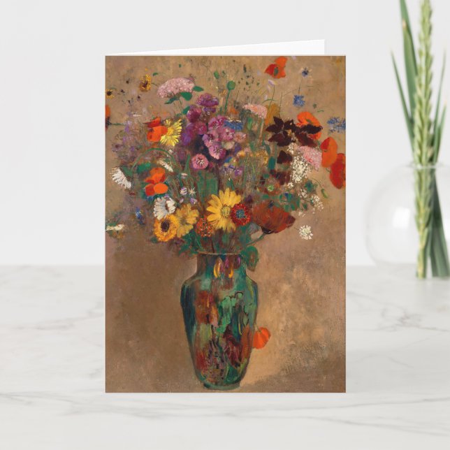 Bouquet de flores silvestres | Postal Redon Odilon (Anverso)