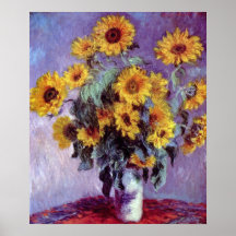Bouquet de girasoles de Claude Monet, arte vintage