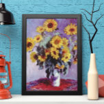 Bouquet de girasoles de Claude Monet, arte vintage<br><div class="desc">Bouquet de girasoles (1881) de Claude Monet es una pintura de la vida de estilo floral de estilo impresionista vintage. Flores amarillas florecientes del jardín. Un ramo de girasol de temporada estival en un jarrón. Sobre el artista: Claude Monet (1840-1926) fue fundador del movimiento de pintura impresionista francés, donde la...</div>