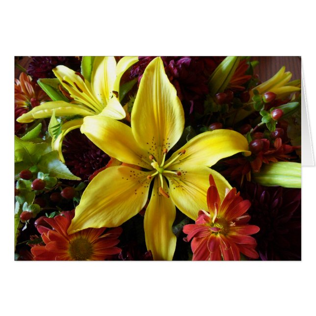 Bouquet de la boda de otoño (Anverso (Horizontal))