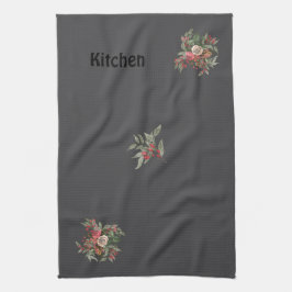 Bouquet de rosas toallas de cocina
