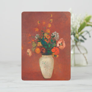 Bouquet en una plaza china por Odilon Redon