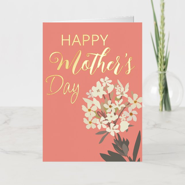 Bouquet floral blanca / Día de la madre (Anverso)