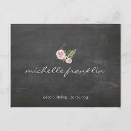 BOUQUET FLORAL FRANCÉS en la tarjeta postal CHALKB