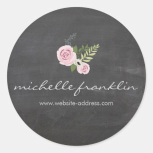 BOUQUET FLORAL FRANCÉS en Pegatina CHALKBOARD