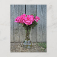 Bouquet Rosa Caliente En La Postales Del Barn