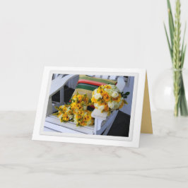 Bouquets bodas en tarjeta de felicitación Adironda