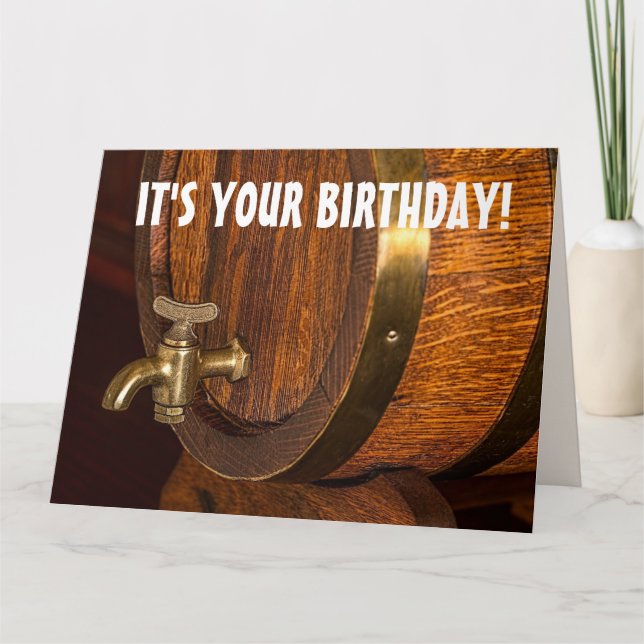 BOURBON BARREL BIRTHDAY GRAN TARJETA (Anverso)