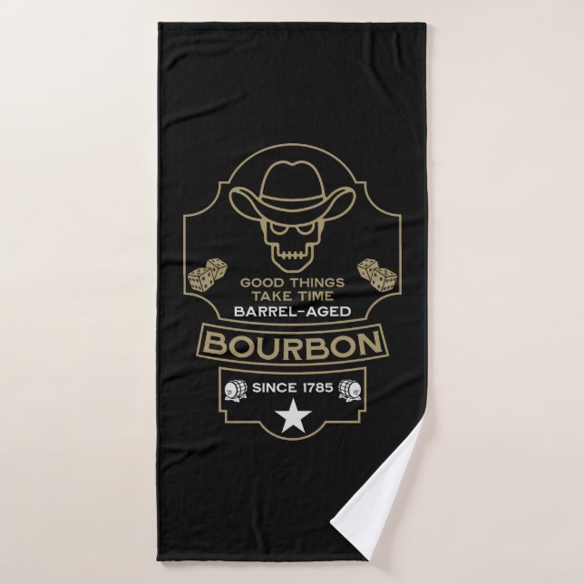 Bourbon Whiskey Art (Toalla de baño)