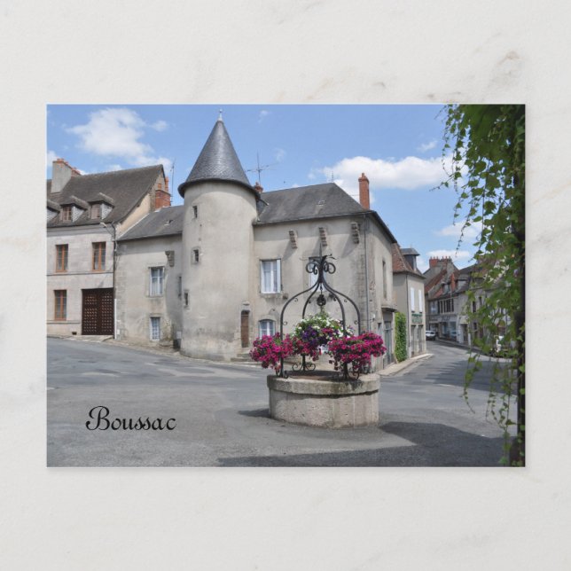 Boussac, Creuse, postal de Francia (Anverso)