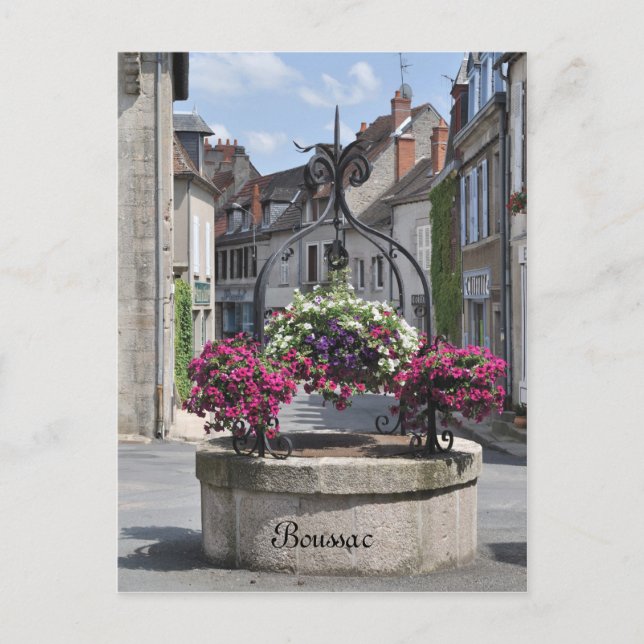 Boussac, Creuse, postal de Francia (Anverso)