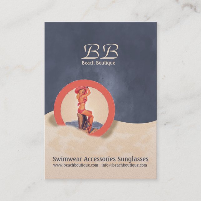 Boutique Beach - Tarjeta de visita (Anverso)