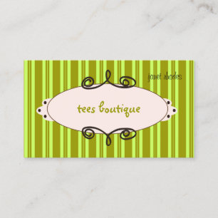 Boutique con estilo, tarjetas de presentación