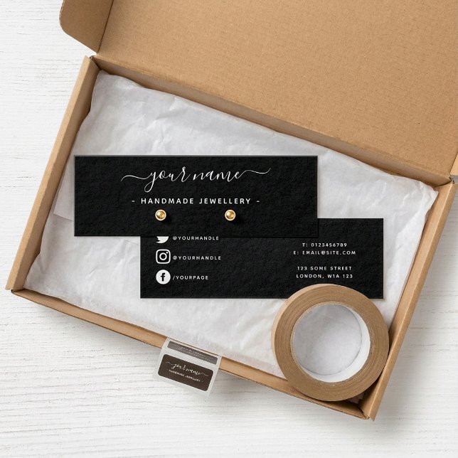 Boutique Tarjeta de mini pantalla sencilla de aret (Boutique Simple earring mini display card.)