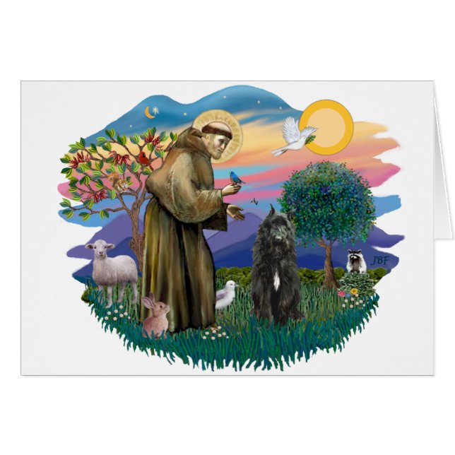 Bouvier des Flandres (negro) (Anverso (Horizontal))