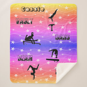 Bóveda de gimnasia, bares, vigas, manta Sherpa en 