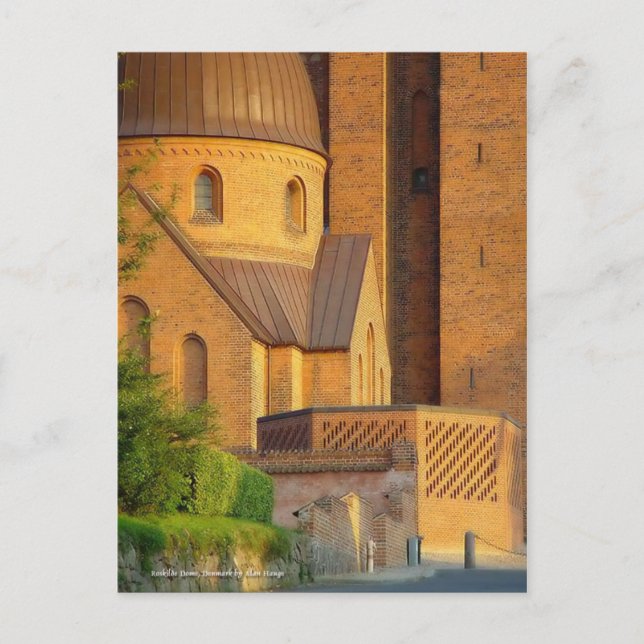 Bóveda de Roskilde, postal de Dinamarca (Anverso)