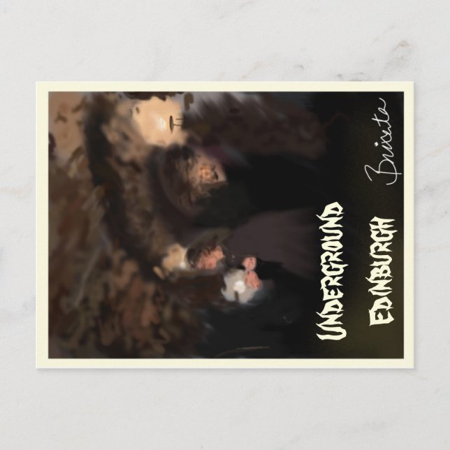 Bóvedas subterráneas en Edimburgo, postal de Escoc (Anverso)