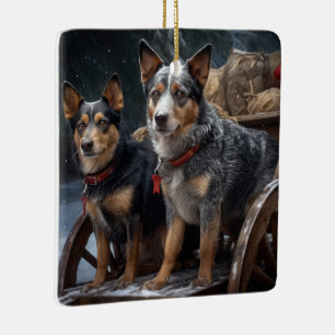 Bovino Australiano Decoración de Navidades Snowy S