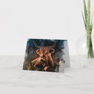Bovino Bull de vaca occidental Notecard