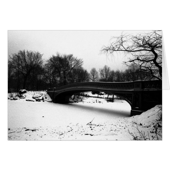 Bow Bridge Winter Central Park NYC (Anverso (Horizontal))