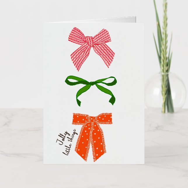 Bow Jolly Little Things Navidad  (Anverso)