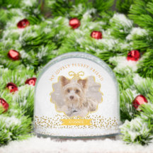 Bow Ribbon Glittering Mascota Memory Photo White