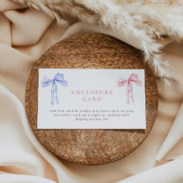 Bow Tarjeta de gabinete Género Revelación Personal