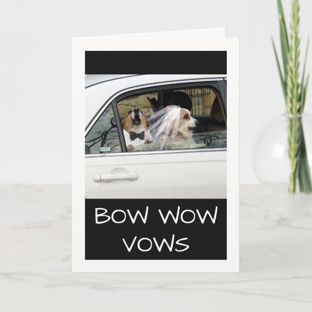Bow Wow Vos Funny Boda promete Invitación A Renova (Anverso)