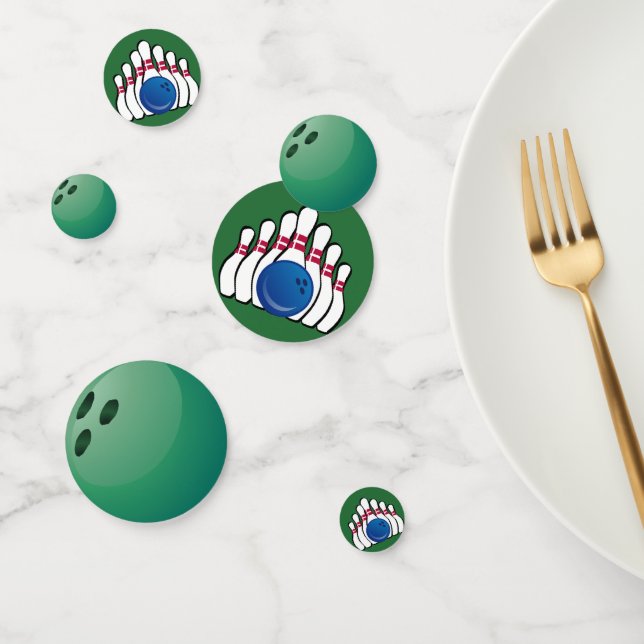 Bowling Design Table Confetti (Grupo)