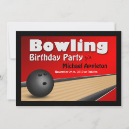 Bowling - Invitaciones a la fiesta de cumpleaños r