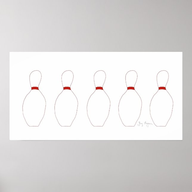 Bowling Pins Posters & Prints (Frente)