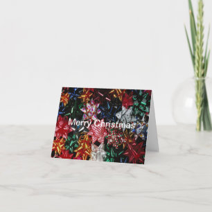 Bows de navidades - Tarjeta de nota