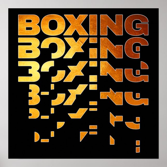 Boxeador de Boxeo Arte de Palabra Gráfico (Frente)