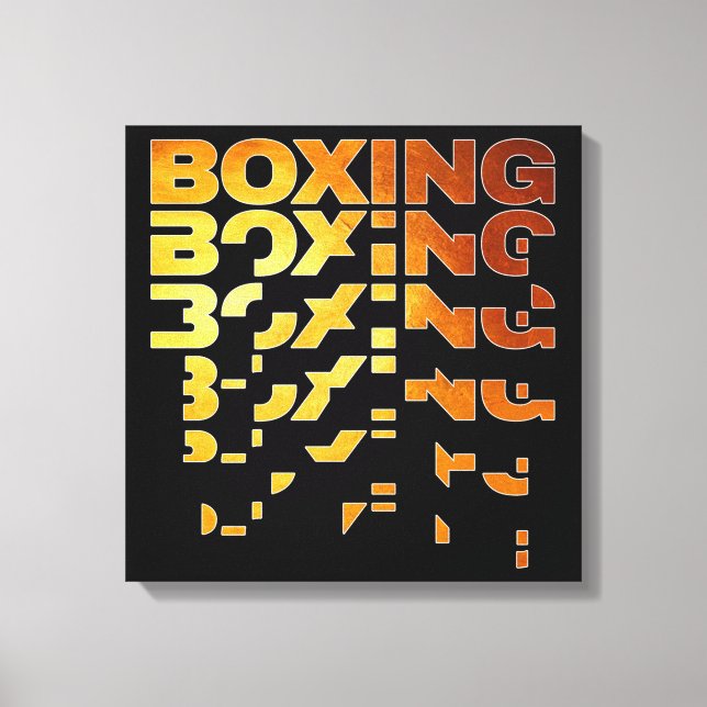 Boxeador de Boxeo Arte de Palabra Gráfico (Anverso)
